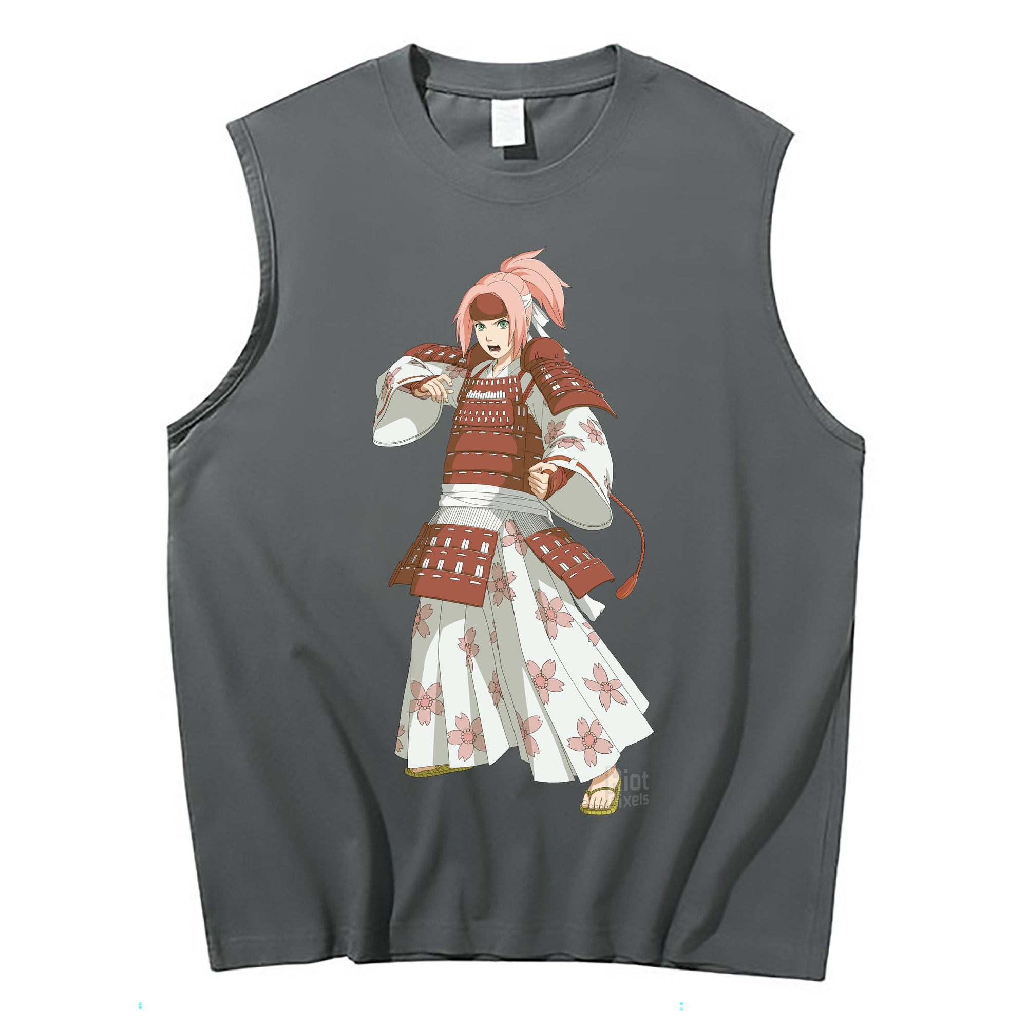 （画像用） NARUTO -ナルト- 春野サクラ Haruno Sakura コットン100％タンクトップ（フロントプリント）